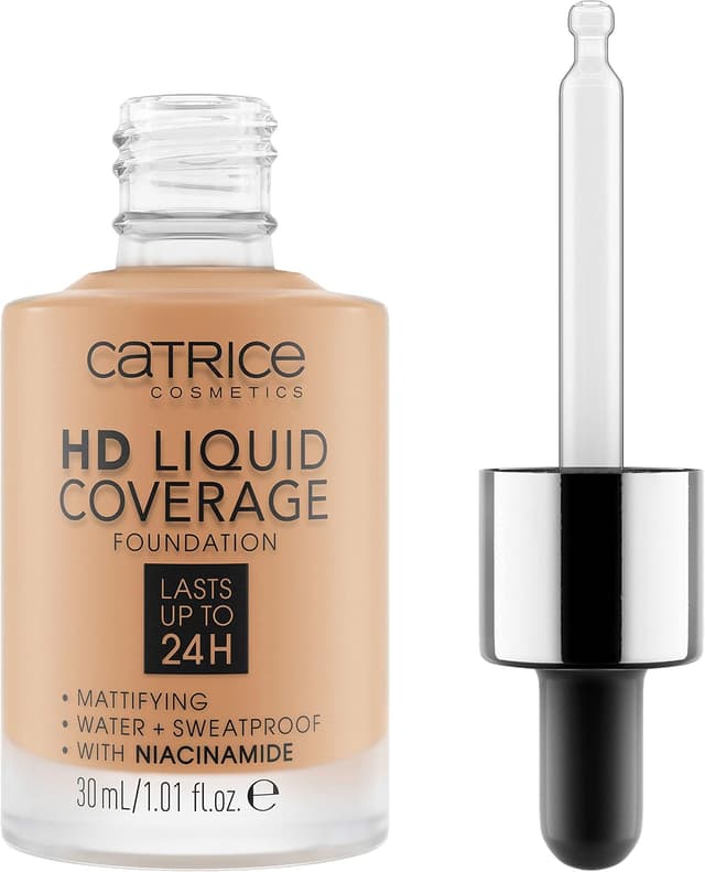 کرمپودر مایع Catrice Cosmetics مدل HD Liquid Coverage رنگ بژ شتری 046 حجم 30 ml کرمپودر مایع Catrice Cosmetics مدل HD Liquid Coverage رنگ بژ شتری 046 حجم 30 ml