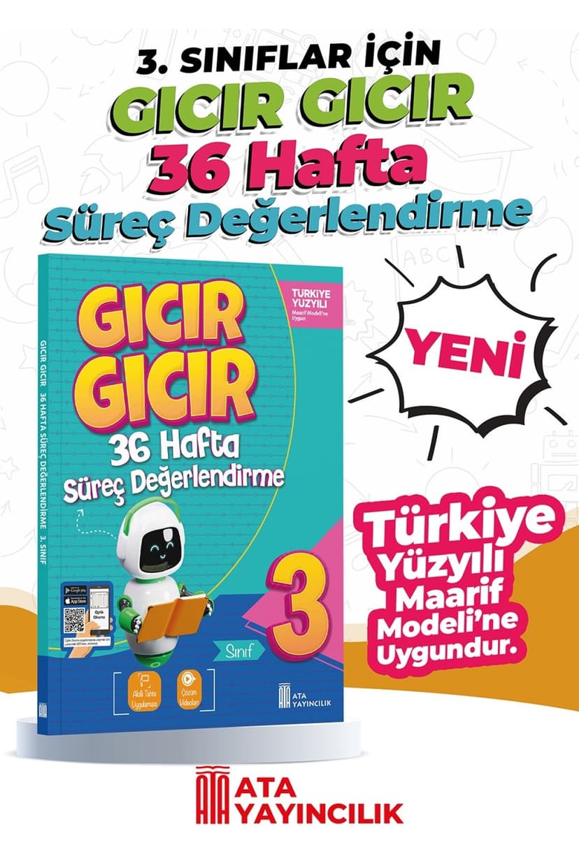 کتاب ارزشیابی فرایندی کلاس سوم Ata Yayıncılık Gıcır Gıcır 36 هفته کتاب ارزشیابی فرایندی کلاس سوم Ata Yayıncılık Gıcır Gıcır 36 هفته