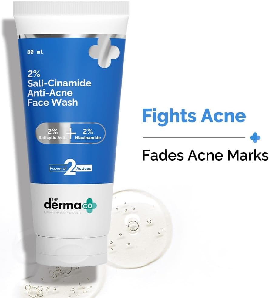 شوینده صورت The Derma Co مدل Sali-Cinamide با 2% Salicylic Acid و 2% Niacinamide 80ml شوینده صورت The Derma Co مدل Sali-Cinamide با 2% Salicylic Acid و 2% Niacinamide 80ml