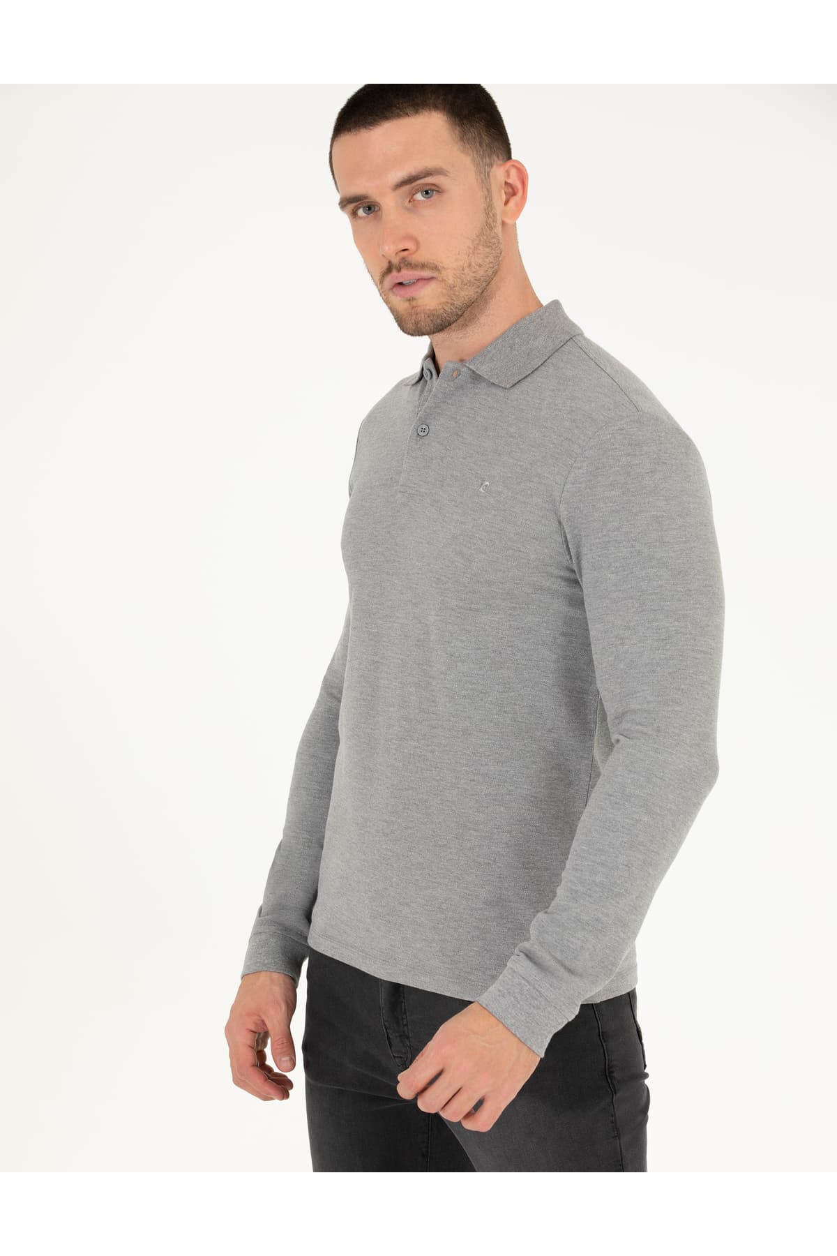 سویشرت مردانه Pierre Cardin خاکستری ملانژ اسلیم فیت بیسیک مدل 50276035-VR086 سویشرت مردانه Pierre Cardin خاکستری ملانژ اسلیم فیت بیسیک مدل 50276035-VR086