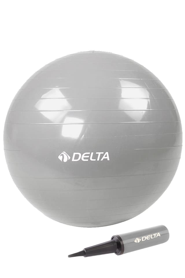 ست توپ پیلاتس و پمپ Delta مناسب افراد با قد 170 تا 179 cm نقرهای 75 cm ست توپ پیلاتس و پمپ Delta مناسب افراد با قد 170 تا 179 cm نقرهای 75 cm