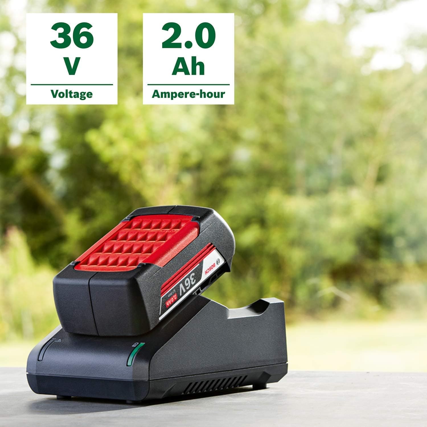 کیت شروع باتری 36 ولت Bosch شامل 1 باتری 36 V 2.0 Ah و شارژر Al 36V-20 کیت شروع باتری 36 ولت Bosch شامل 1 باتری 36 V 2.0 Ah و شارژر Al 36V-20