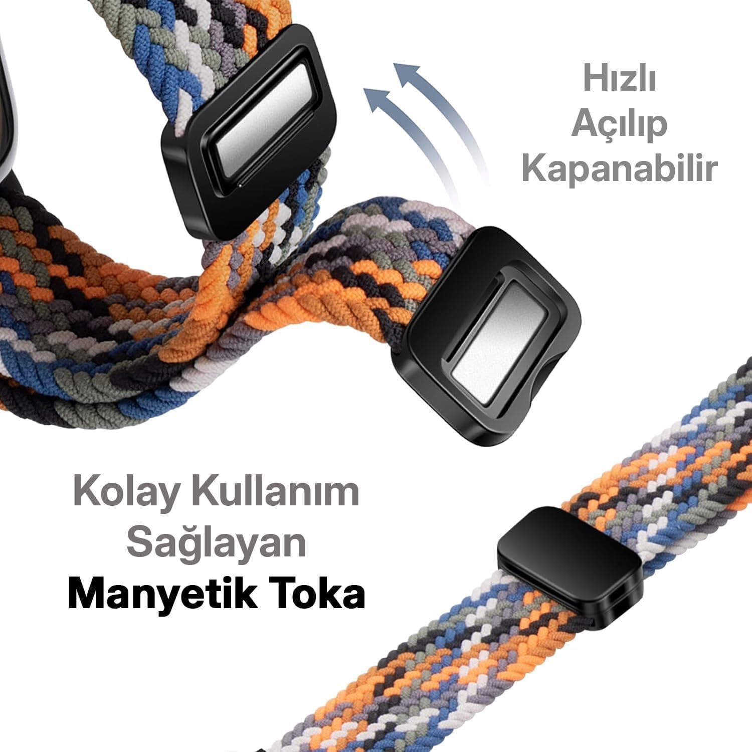 بند سازگار با Apple Watch minesk بافتنی انعطافپذیر با سگک مغناطیسی فلزی بند سازگار با Apple Watch minesk بافتنی انعطافپذیر با سگک مغناطیسی فلزی