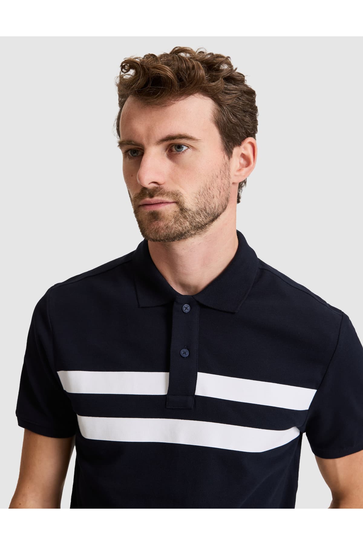 تیشرت یقه پولو دکمهدار Pierre Cardin نخی ۱۰۰٪ اسلیمفیت سرمهای مدل 50310154-VR033 تیشرت یقه پولو دکمهدار Pierre Cardin نخی ۱۰۰٪ اسلیمفیت سرمهای مدل 50310154-VR033
