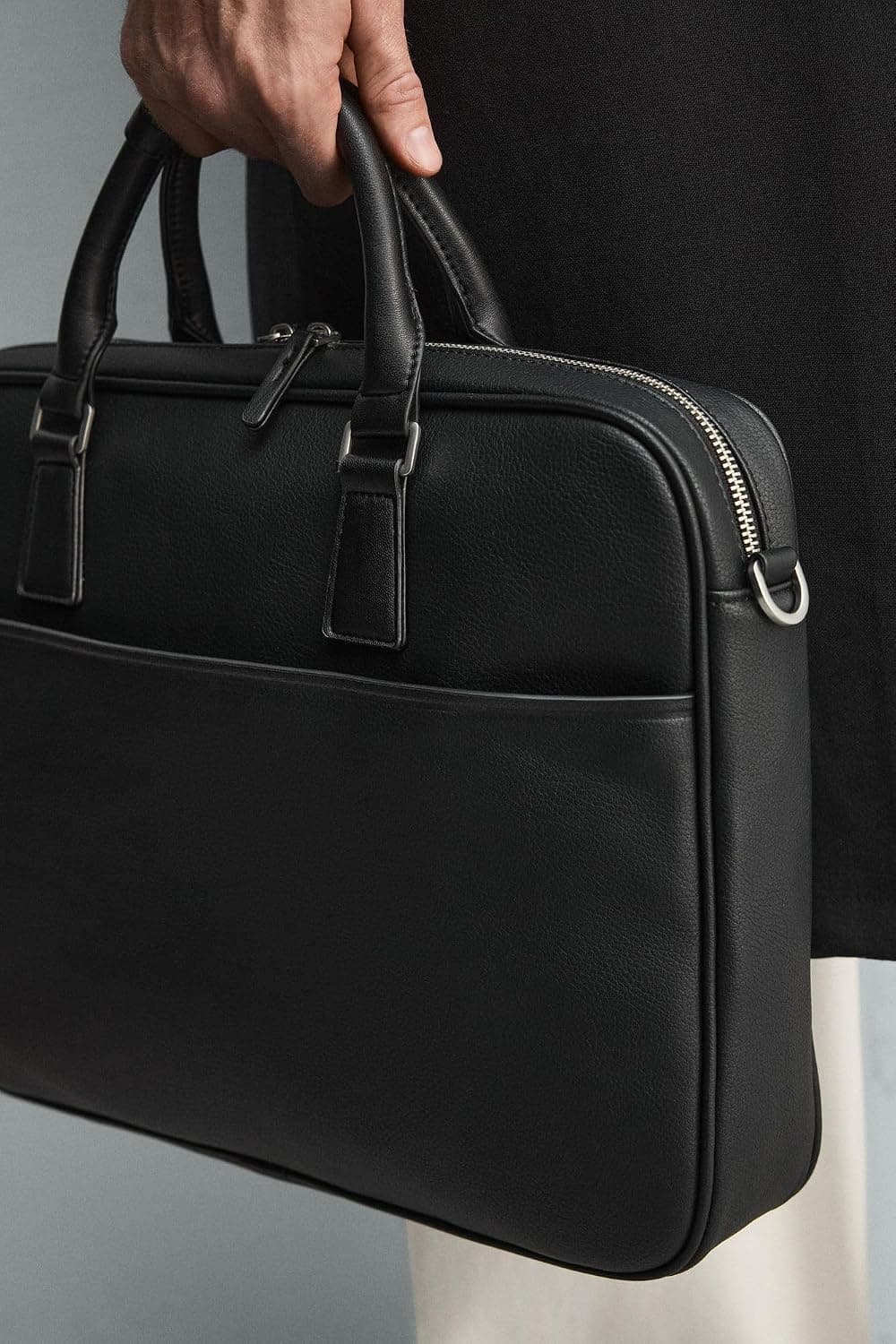 کیف اداری Zara بافتدار مشکی سایز استاندارد کیف اداری Zara بافتدار مشکی سایز استاندارد