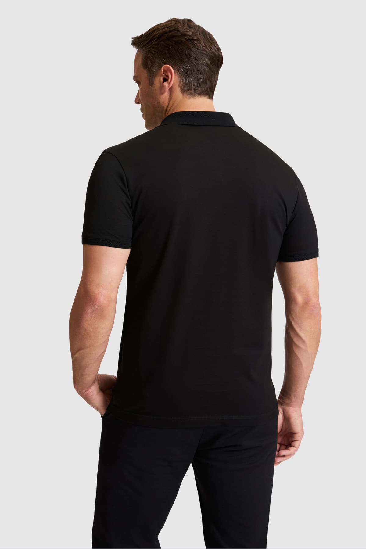 تیشرت مردانه U.S. Polo Assn. ساده مشکی فیت معمولی یقه پولو مدل 50322297-VR046 تیشرت مردانه U.S. Polo Assn. ساده مشکی فیت معمولی یقه پولو مدل 50322297-VR046