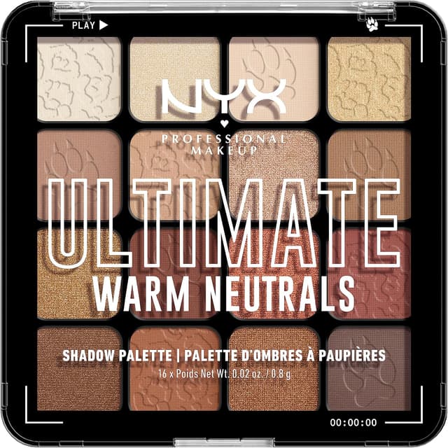 پالت سایه چشم NYX PROFESSIONAL MAKEUP با رنگهای خنثی گرم پالت سایه چشم NYX PROFESSIONAL MAKEUP با رنگهای خنثی گرم