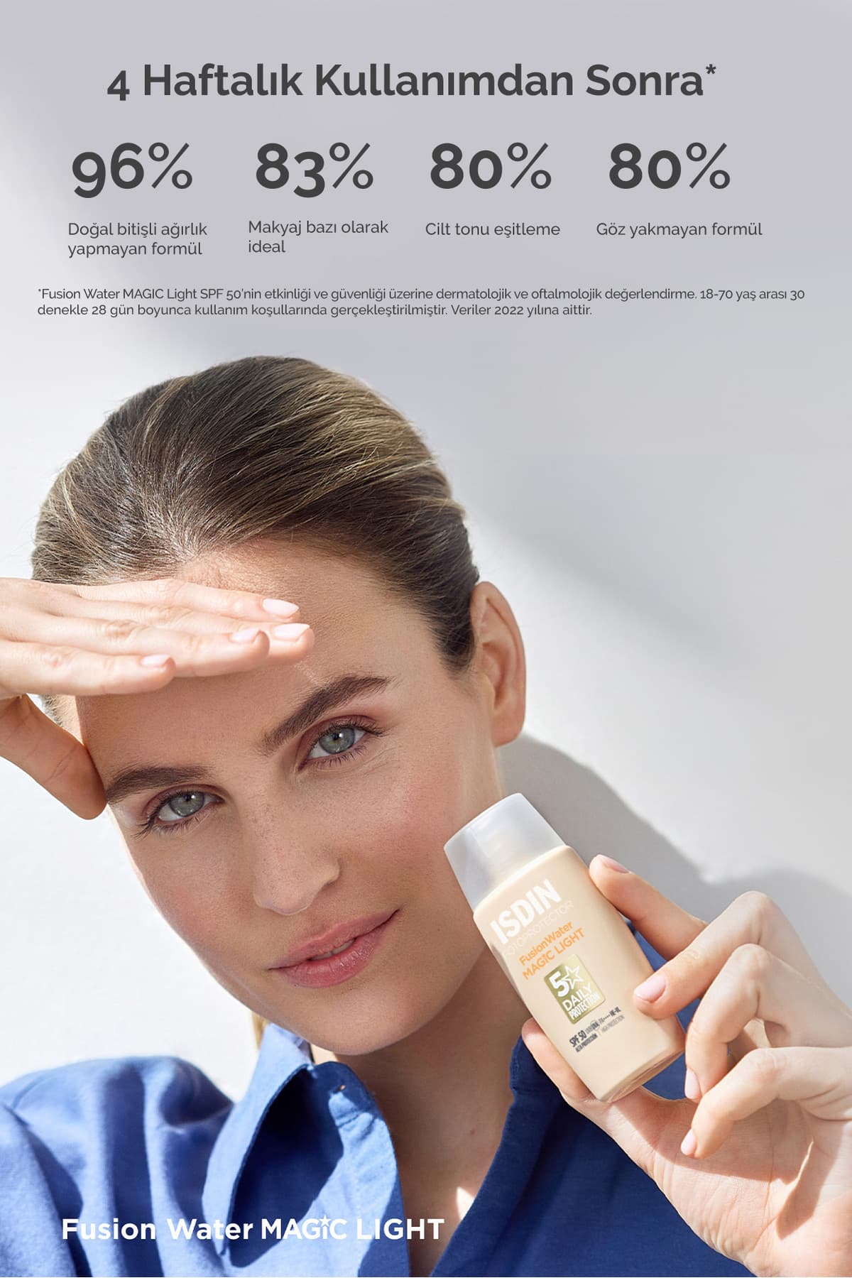 کرم ضد آفتاب رنگی صورت ISDIN Fusion Water Light SPF 50 50 ml کرم ضد آفتاب رنگی صورت ISDIN Fusion Water Light SPF 50 50 ml