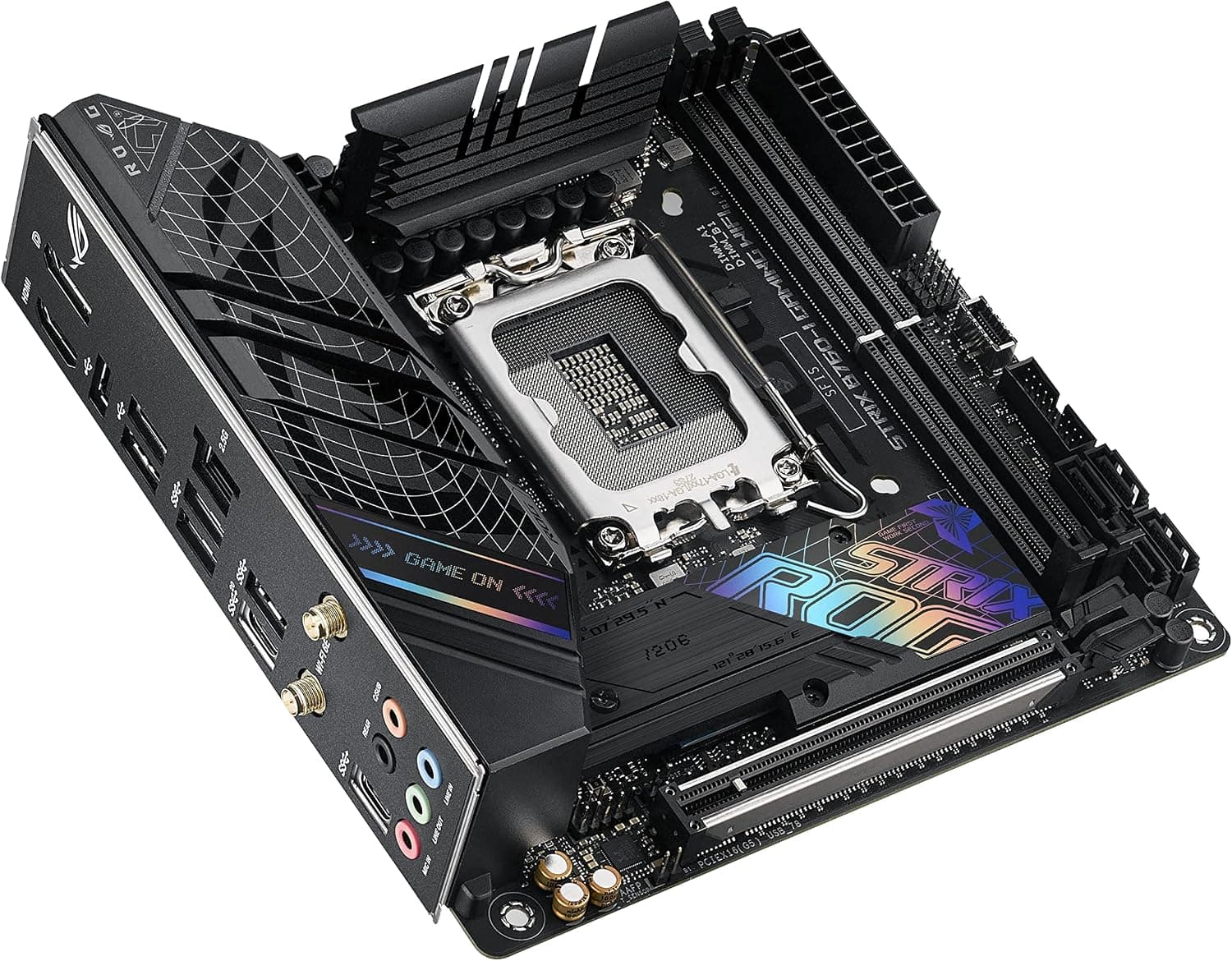 مادربرد ASUS ROG Strix B760-I Gaming WiFi mini-ITX سوکت LGA 1700 مشکی مادربرد ASUS ROG Strix B760-I Gaming WiFi mini-ITX سوکت LGA 1700 مشکی