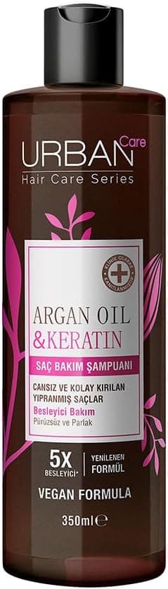 شامپو مو Urban Care روغن آرگان و کراتین تغذیهکننده ضد شکنندگی 350ml وگان شامپو مو Urban Care روغن آرگان و کراتین تغذیهکننده ضد شکنندگی 350ml وگان
