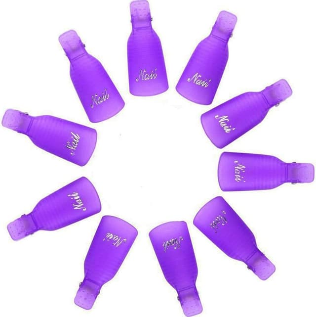 گیره ریموور لاک ژل ناخن 10 عددی HiMo پلاستیکی بنفش مدل Purple-01 گیره ریموور لاک ژل ناخن 10 عددی HiMo پلاستیکی بنفش مدل Purple-01