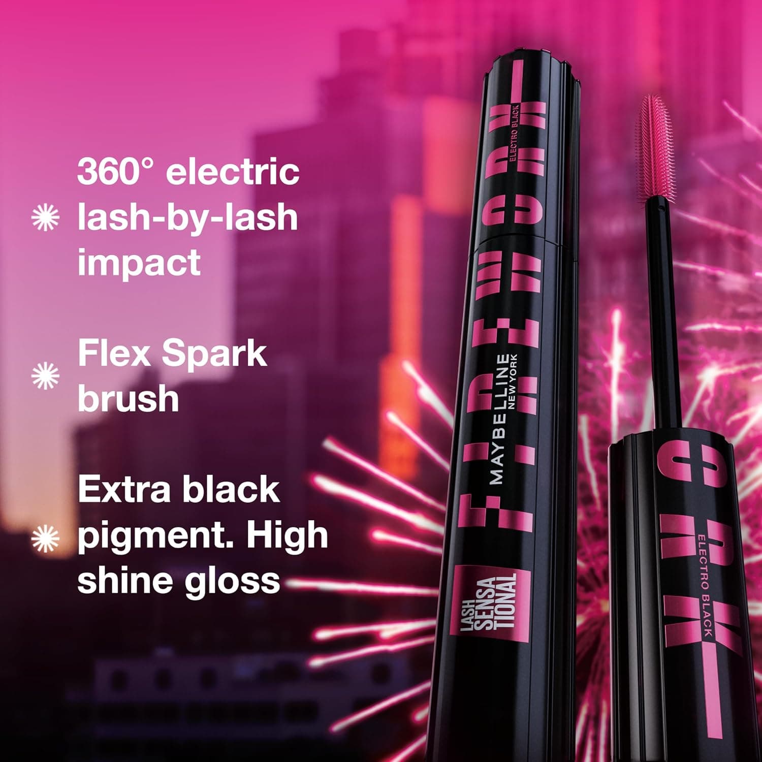 ریمل MAYBELLINE مدل Lash Sensational Firework Electroblack ریمل MAYBELLINE مدل Lash Sensational Firework Electroblack