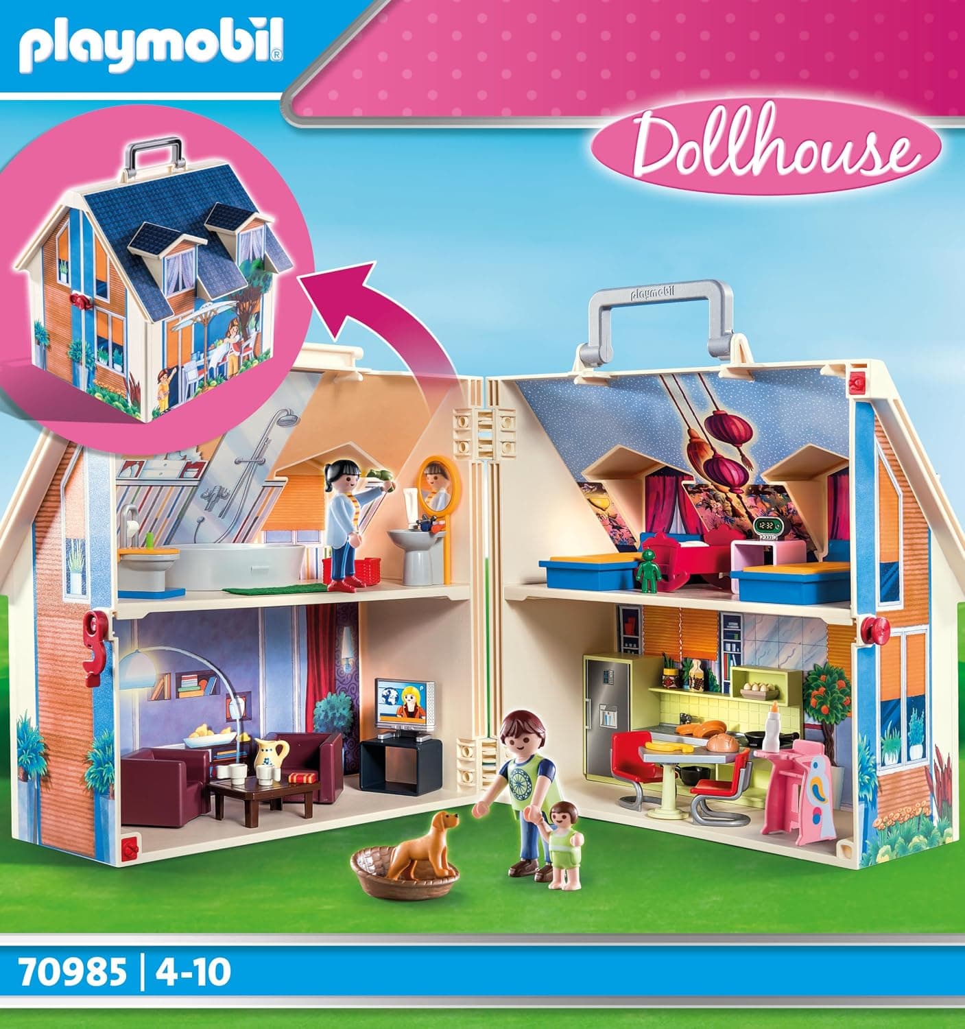 خانه عروسکی مدرن قابل حمل PLAYMOBIL خانه عروسکی مدرن قابل حمل PLAYMOBIL