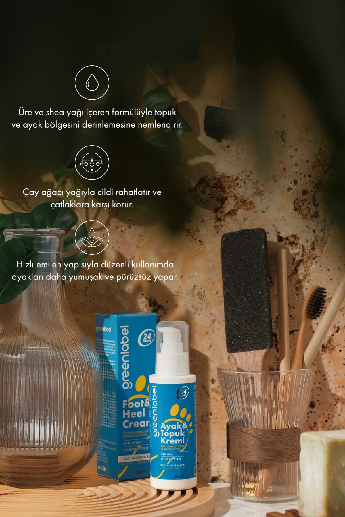 کرم مرطوبکننده پا و پاشنه Greenlabel 100ml کرم مرطوبکننده پا و پاشنه Greenlabel 100ml
