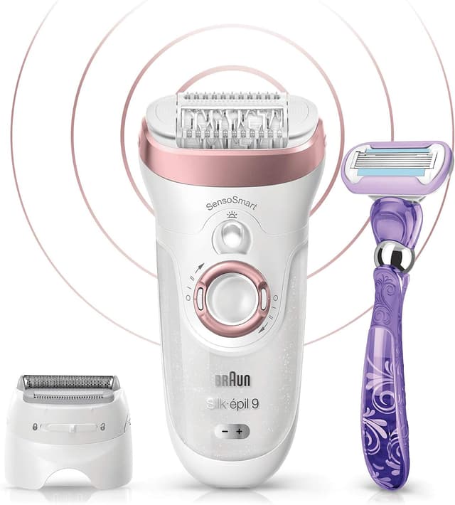دستگاه اپیلاسیون Braun بیسیم خشک و مرطوب Silk Epil 9 9870 SensoSmart دستگاه اپیلاسیون Braun بیسیم خشک و مرطوب Silk Epil 9 9870 SensoSmart