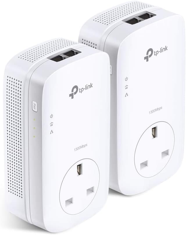 کیت استارتر پاورلاین دوپورته گیگابیتی عبوری TP-Link با سرعت تا 2000 Mbps، دوشاخه UK مدل TL-PA9020PKIT کیت استارتر پاورلاین دوپورته گیگابیتی عبوری TP-Link با سرعت تا 2000 Mbps، دوشاخه UK مدل TL-PA9020PKIT