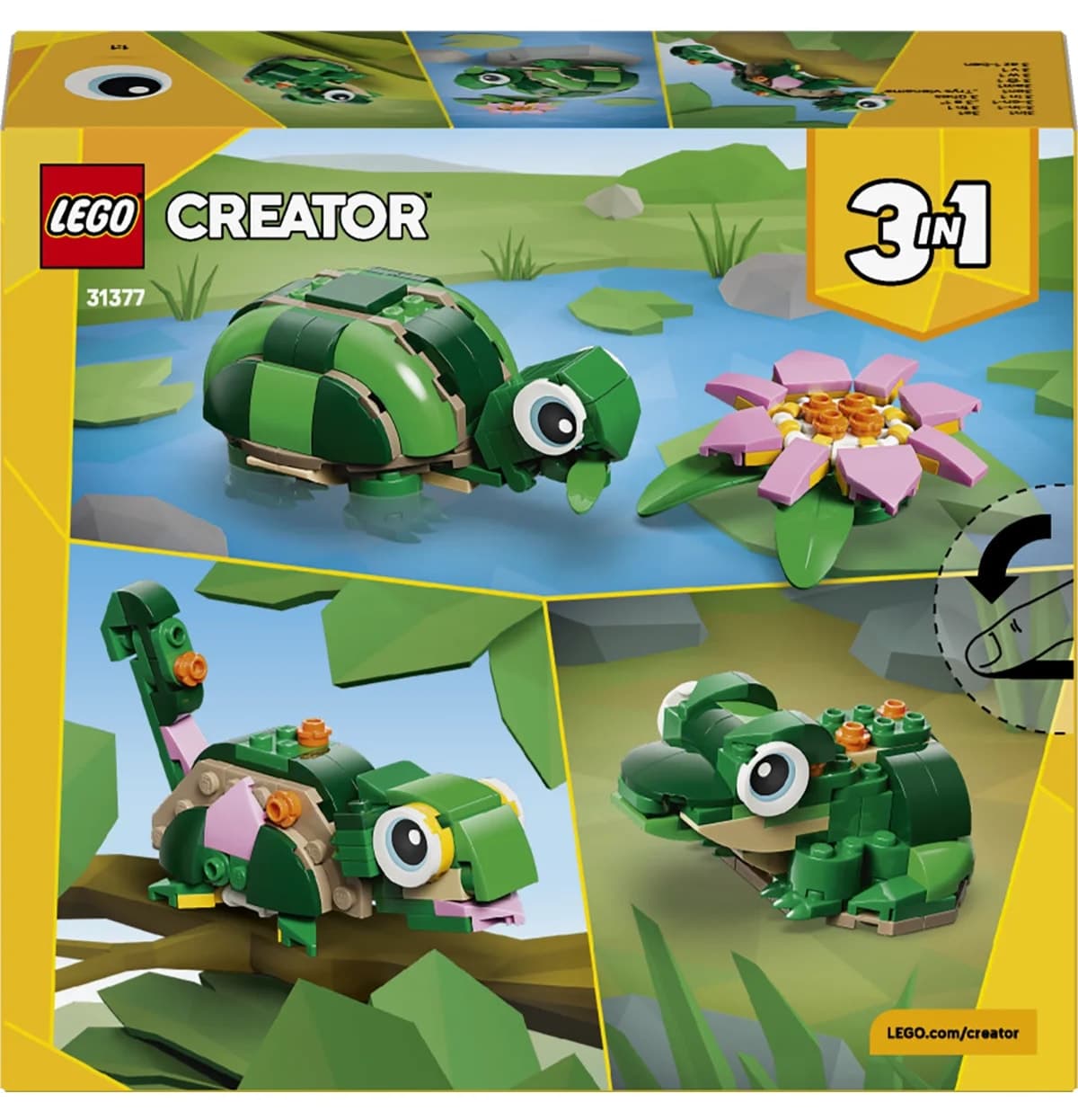 لگو Creator 3’ü 1 Arada مدل 31377، لاکپشت و گل نیلوفر، مناسب 7+ لگو Creator 3’ü 1 Arada مدل 31377، لاکپشت و گل نیلوفر، مناسب 7+