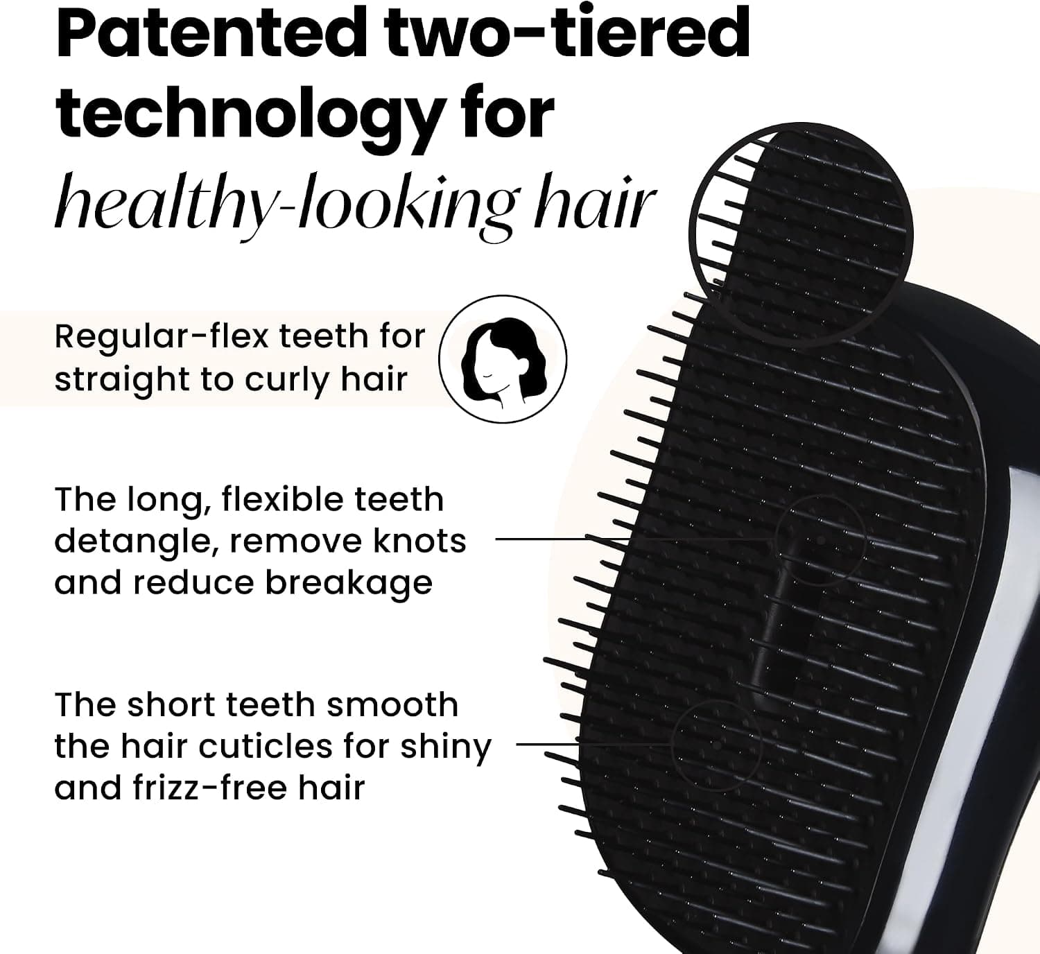 برس مو پسرانه Tangle Teezer Compact Styler رز گلد و مشکی سفری برس مو پسرانه Tangle Teezer Compact Styler رز گلد و مشکی سفری