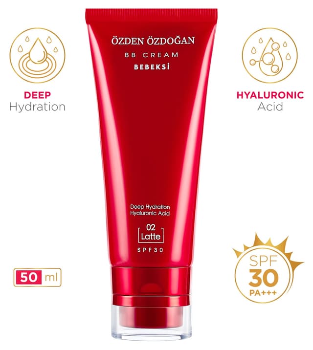 کرم BB ÖZDEN ÖZDOĞAN رنگ لاته کودکانه 02 SPF 30 حجم 50ML کرم BB ÖZDEN ÖZDOĞAN رنگ لاته کودکانه 02 SPF 30 حجم 50ML