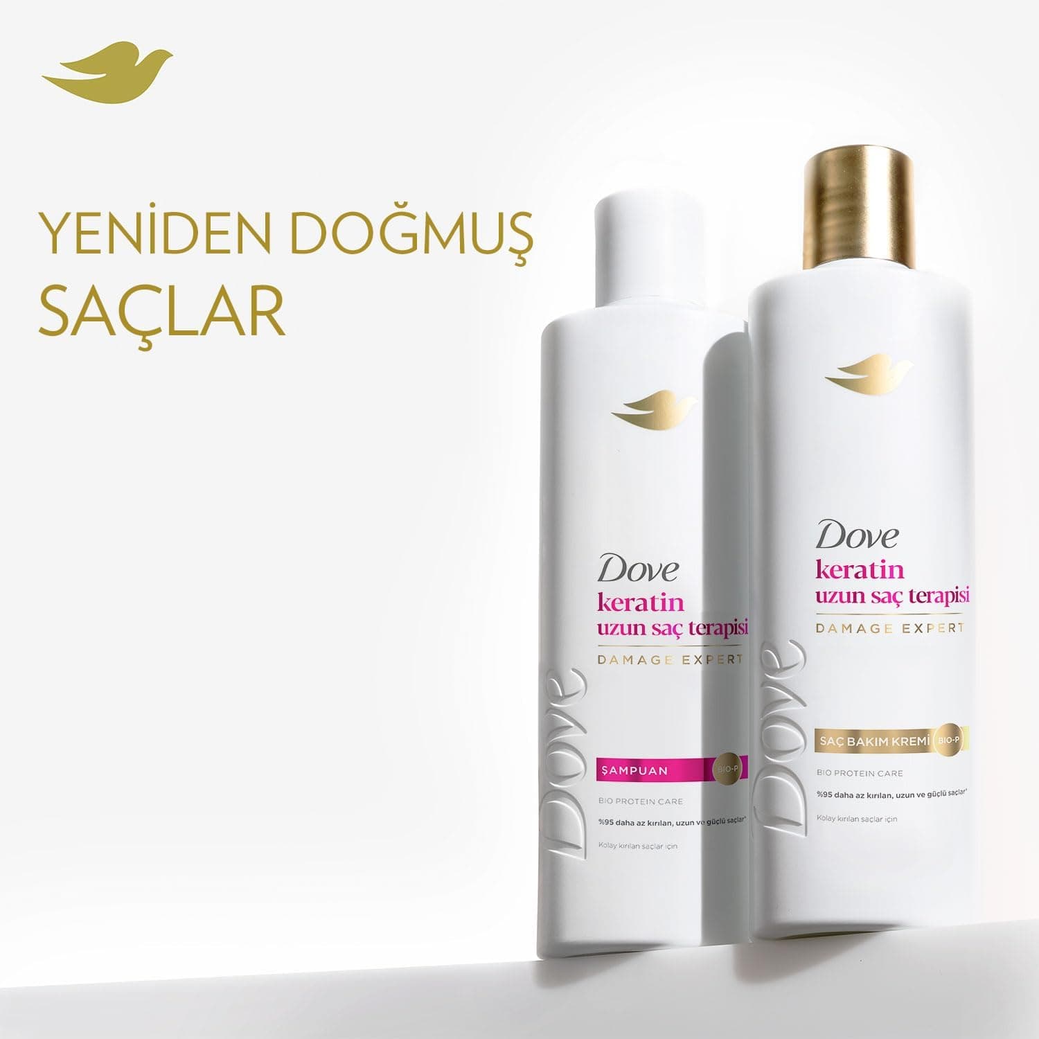 شامپو Dove کراتین تراپی موهای بلند 375 ml شامپو Dove کراتین تراپی موهای بلند 375 ml