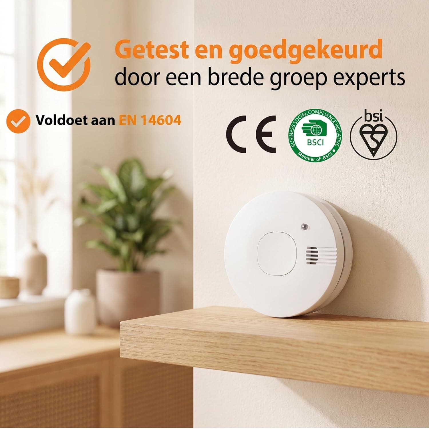 سنسور دود Smartwares سفید مدل FSM-11710 سنسور دود Smartwares سفید مدل FSM-11710