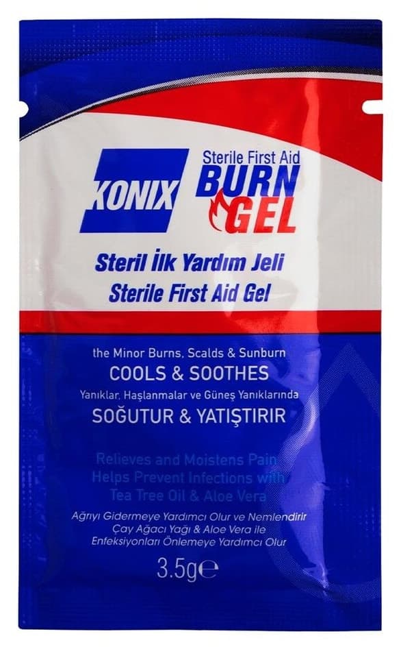 ژل سوختگی استریل کمکهای اولیه Konix 3,5 GR بسته 6 تایی ژل سوختگی استریل کمکهای اولیه Konix 3,5 GR بسته 6 تایی