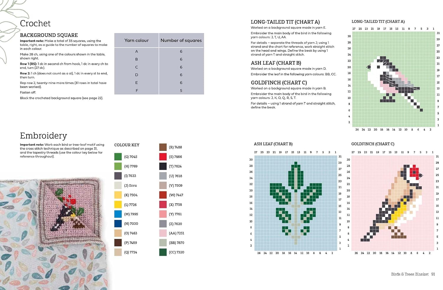 کتاب Embroidered Crochet: projects to crochet and embroider نسخه انگلیسی Anna Nikipirowicz کتاب Embroidered Crochet: projects to crochet and embroider نسخه انگلیسی Anna Nikipirowicz