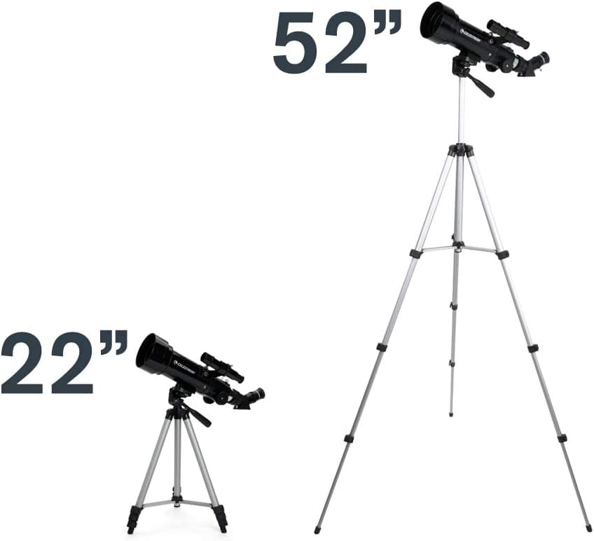 کیت تلسکوپ شکستی Celestron Travel Scope 70 همراه کولهپشتی، چشمی 4mm و لنز بارلو 3x مشکی مدل 21035-ADS کیت تلسکوپ شکستی Celestron Travel Scope 70 همراه کولهپشتی، چشمی 4mm و لنز بارلو 3x مشکی مدل 21035-ADS