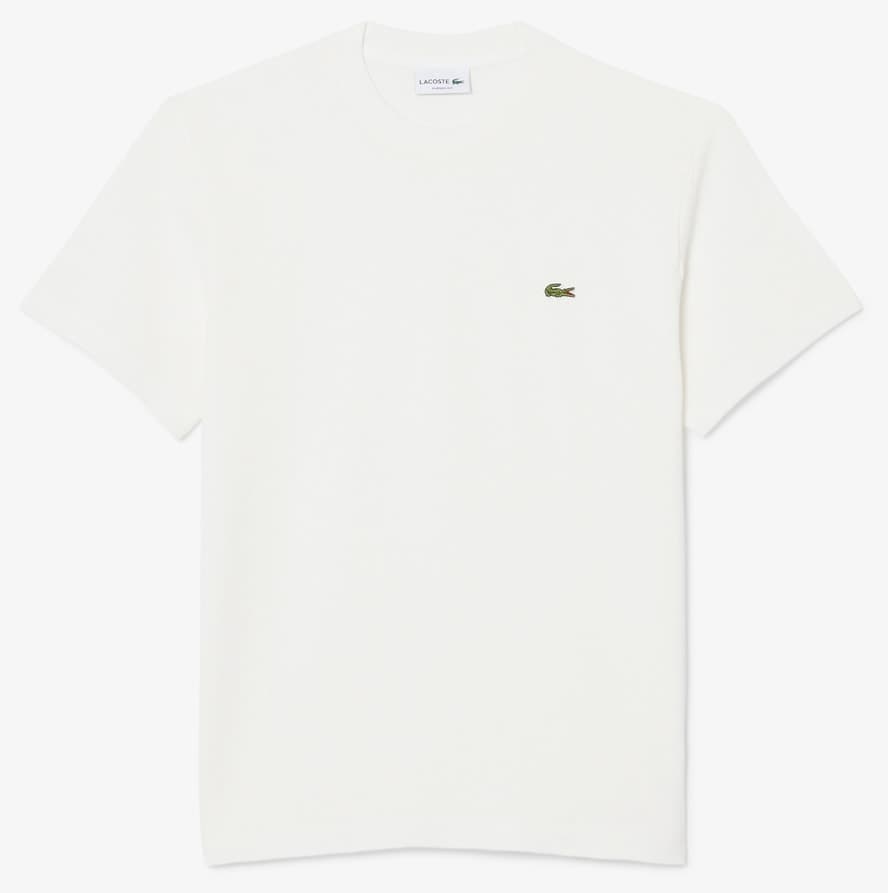 تیشرت مردانه Lacoste یقه گرد فیت کلاسیک سفید تیشرت مردانه Lacoste یقه گرد فیت کلاسیک سفید