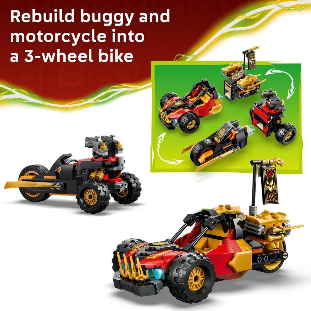 لگو NINJAGO خودروهای ترکیبی کای و کول مدل 71864 لگو NINJAGO خودروهای ترکیبی کای و کول مدل 71864