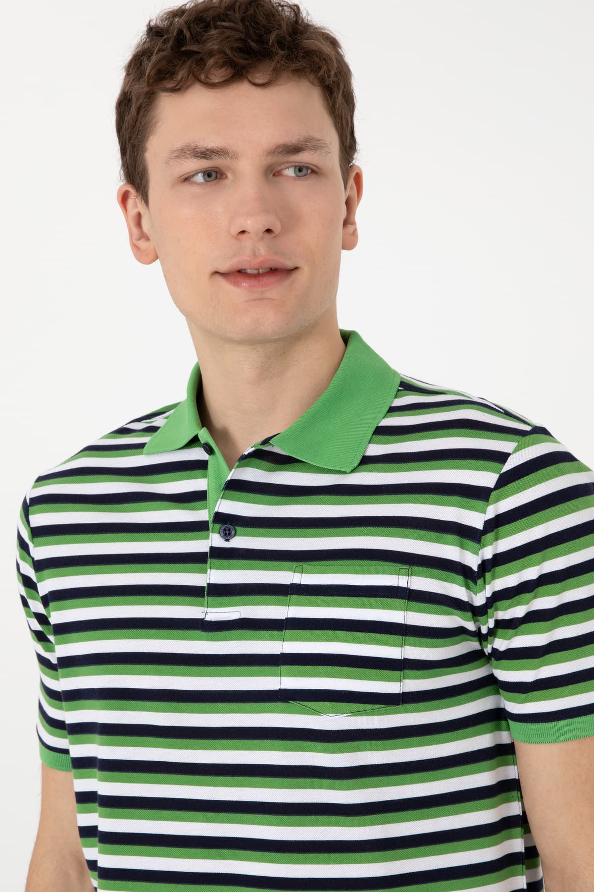تیشرت مردانه U.S. Polo Assn. یقه پولو فیت معمولی سبز مدل 50306794-VR054 تیشرت مردانه U.S. Polo Assn. یقه پولو فیت معمولی سبز مدل 50306794-VR054