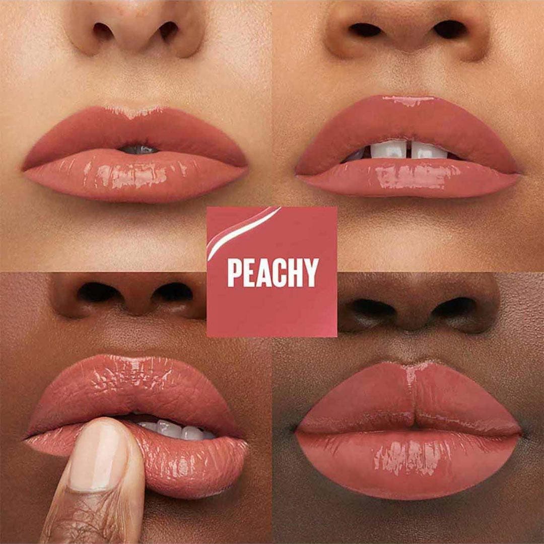 رژ لب مایع براق ماندگار MAYBELLINE New York Super Stay Vinyl Ink رنگ 15 Peachy رژ لب مایع براق ماندگار MAYBELLINE New York Super Stay Vinyl Ink رنگ 15 Peachy