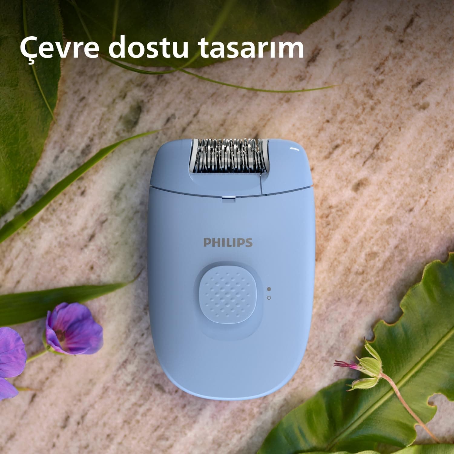 دستگاه اپیلاتور PHILIPS جمعوجور با سری قابل شستوشو، سیمدار، آبی مدل BRE228/05 دستگاه اپیلاتور PHILIPS جمعوجور با سری قابل شستوشو، سیمدار، آبی مدل BRE228/05