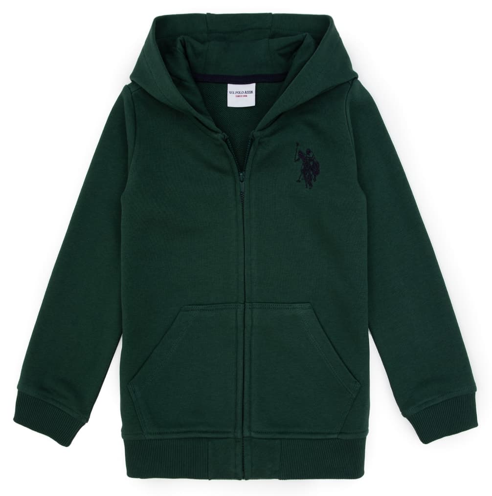 سویشرت پسرانه کلاهدار زیپدار سبز تیره U.S. Polo Assn. مدل 50316706-VR079 سویشرت پسرانه کلاهدار زیپدار سبز تیره U.S. Polo Assn. مدل 50316706-VR079