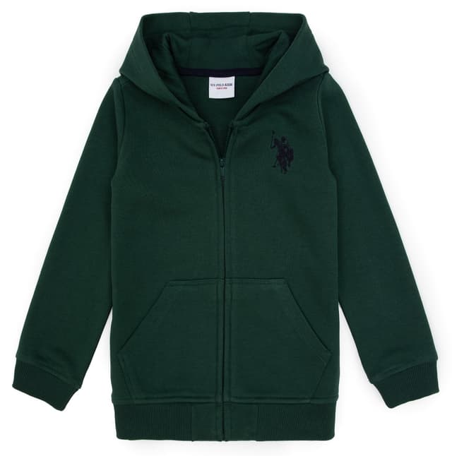 سویشرت پسرانه کلاهدار زیپدار سبز تیره U.S. Polo Assn. مدل 50316706-VR079 سویشرت پسرانه کلاهدار زیپدار سبز تیره U.S. Polo Assn. مدل 50316706-VR079