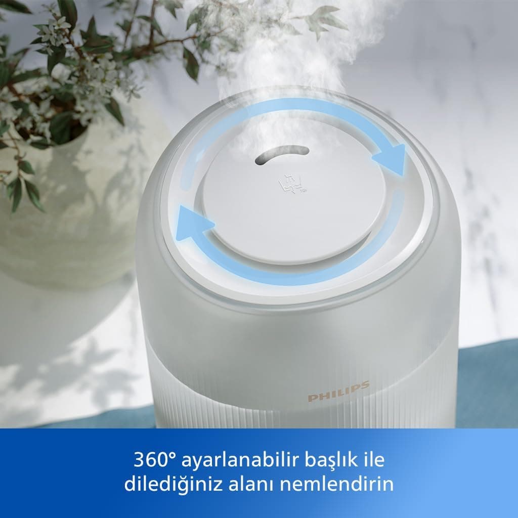 رطوبتساز هوا PHILIPS مناسب اتاقهای تا 41 m2 با 32 ساعت کارکرد و رایحهدرمانی SkyMist سفید مدل HU1510/04 رطوبتساز هوا PHILIPS مناسب اتاقهای تا 41 m2 با 32 ساعت کارکرد و رایحهدرمانی SkyMist سفید مدل HU1510/04