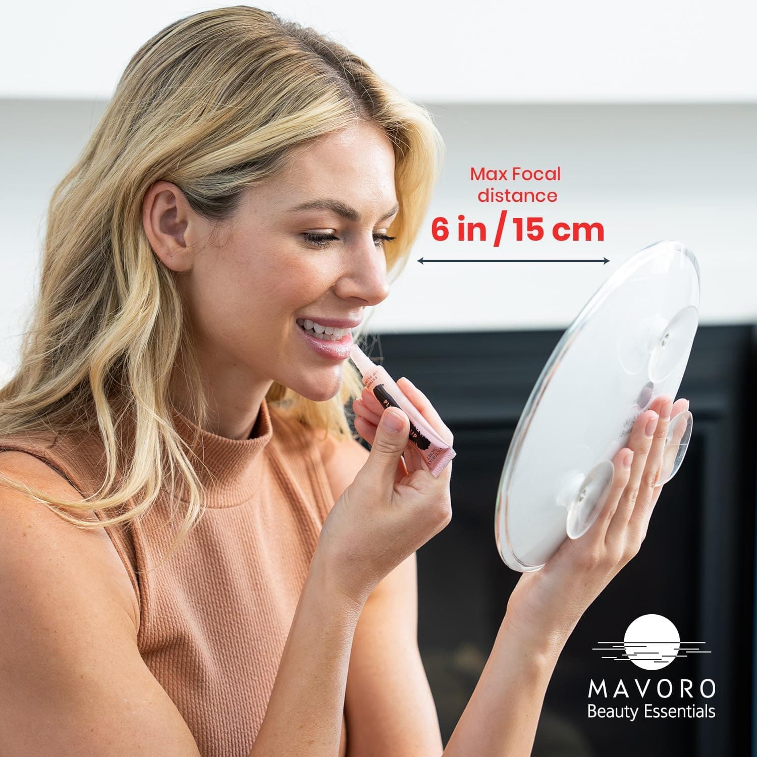 آینه ذرهبین Mavoro با ۳ ساکشن 9 inch بزرگنمایی 5X آینه ذرهبین Mavoro با ۳ ساکشن 9 inch بزرگنمایی 5X