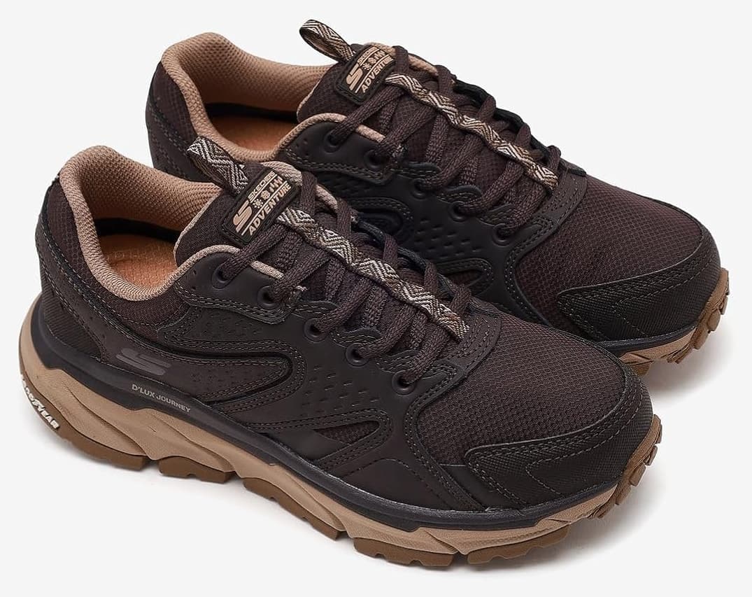 کفش اوتدور زنانه Skechers D'Lux Journey Pro قهوهای تیره مدل 180494 کفش اوتدور زنانه Skechers D'Lux Journey Pro قهوهای تیره مدل 180494