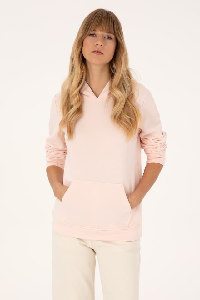 سوئیشرت زنانه U.S. Polo Assn. کلاهدار صورتی روشن مدل 50320557-VR078 سوئیشرت زنانه U.S. Polo Assn. کلاهدار صورتی روشن مدل 50320557-VR078