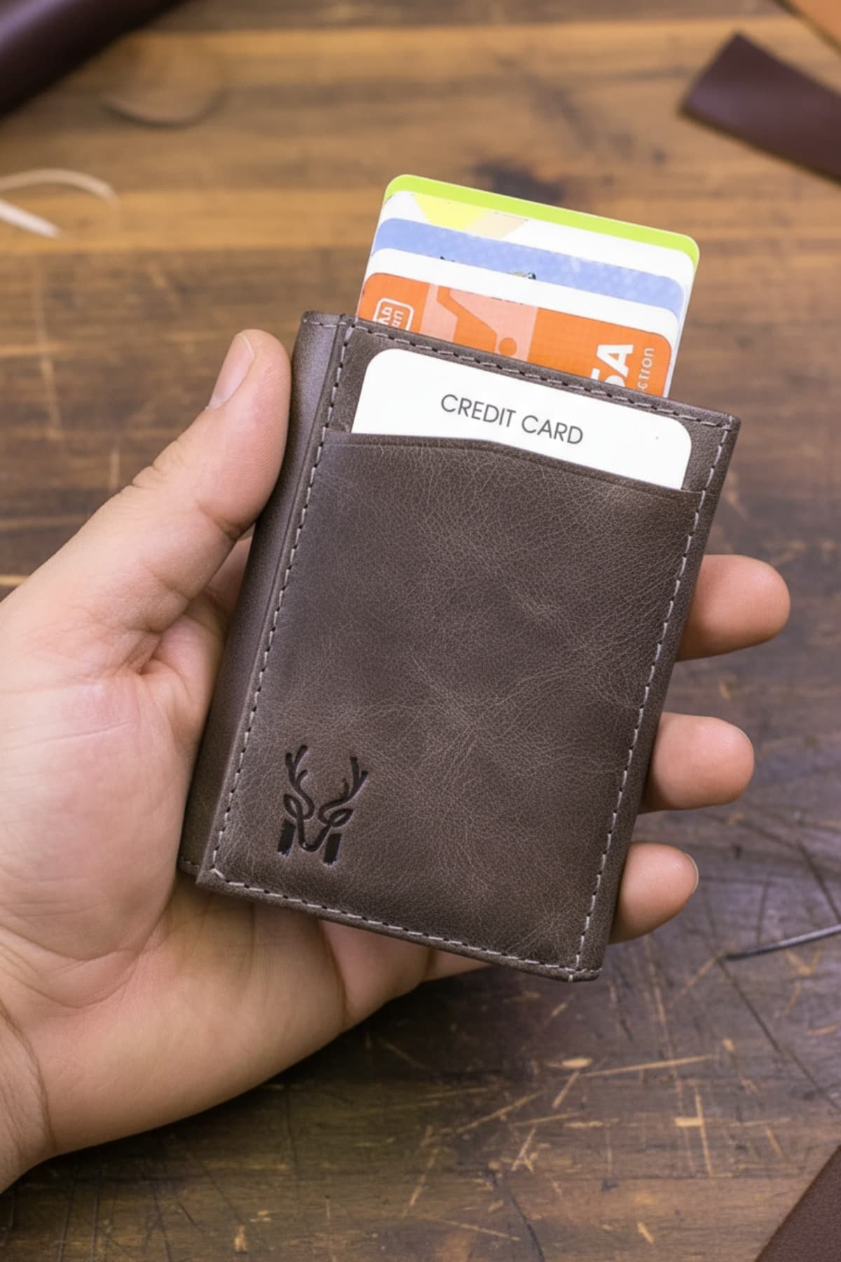 کیف پول مردانه Modica چرم طبیعی مکانیزم خودکار محافظ RFID خاکستری Pescol کیف پول مردانه Modica چرم طبیعی مکانیزم خودکار محافظ RFID خاکستری Pescol