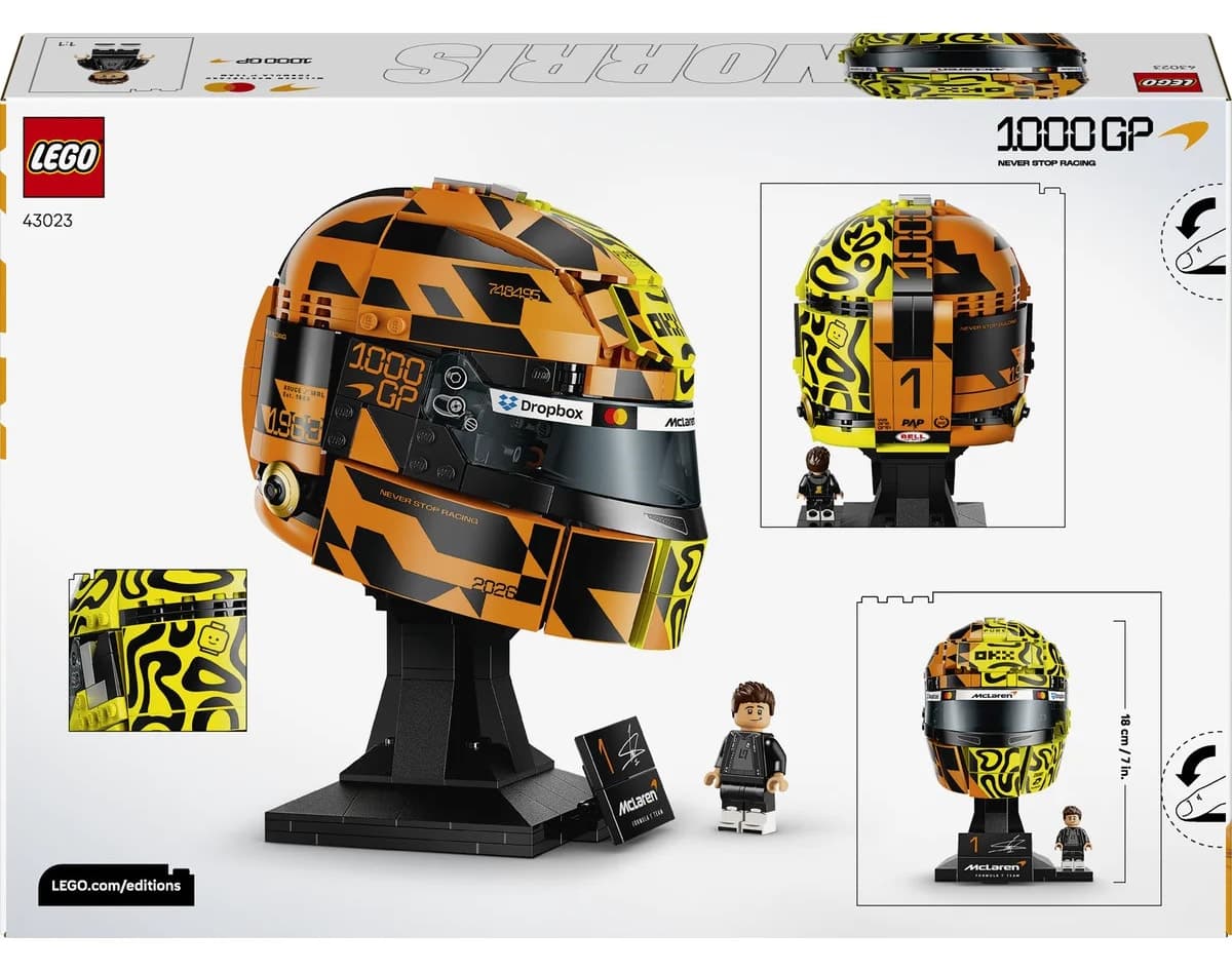 لگو Formula 1 McLaren Lando Norris کلاه ایمنی مدل 43023 لگو Formula 1 McLaren Lando Norris کلاه ایمنی مدل 43023
