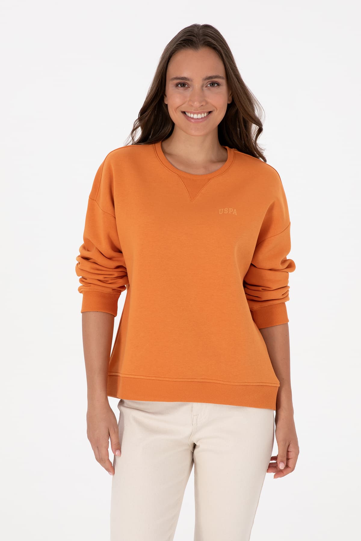 سوئیشرت زنانه U.S. Polo Assn. مسی شاردونی یقه گرد مدل 50313586-VR182 سوئیشرت زنانه U.S. Polo Assn. مسی شاردونی یقه گرد مدل 50313586-VR182