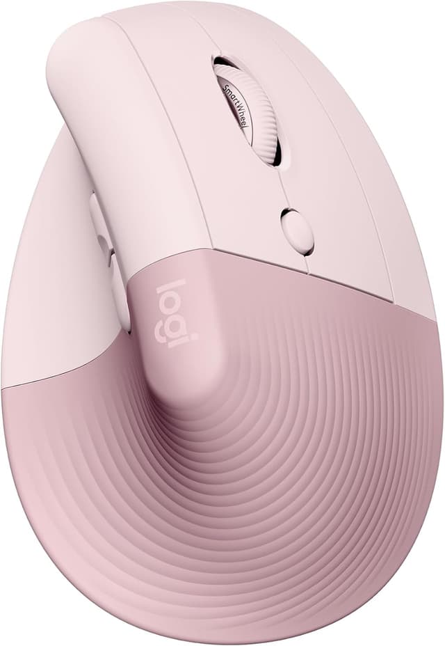 ماوس ارگونومیک عمودی Logitech بیسیم مدل Lift صورتی ماوس ارگونومیک عمودی Logitech بیسیم مدل Lift صورتی