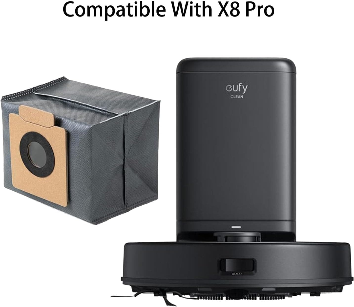 کیسه گرد گیر Rinakou سازگار با Eufy Clean X8 Pro X10 Pro Omni ۱۰ عددی کیسه گرد گیر Rinakou سازگار با Eufy Clean X8 Pro X10 Pro Omni ۱۰ عددی