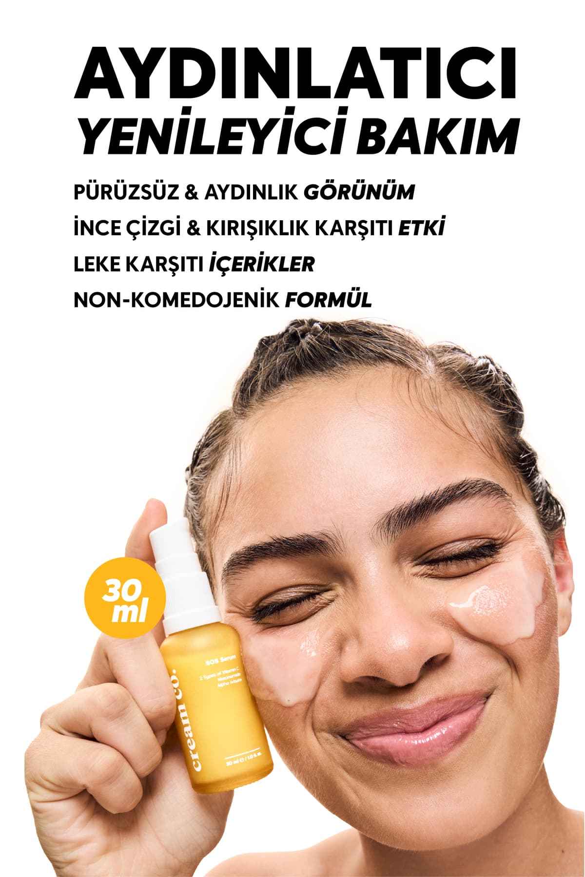 سرم مناسب انواع پوست Cream Co. ضد لک، یکدستکننده و روشنکننده با ویتامین C و آربوتین سرم مناسب انواع پوست Cream Co. ضد لک، یکدستکننده و روشنکننده با ویتامین C و آربوتین