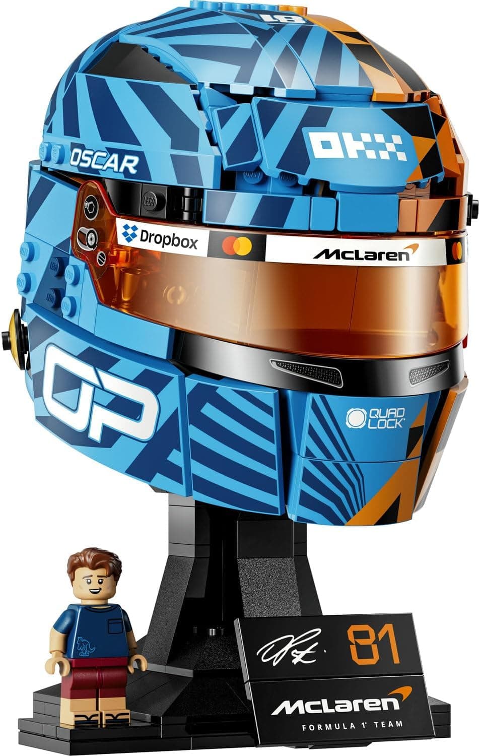 لگو Editions McLaren Mastercard F1 Team کلاه ایمنی Oscar Piastri مدل 43017 لگو Editions McLaren Mastercard F1 Team کلاه ایمنی Oscar Piastri مدل 43017