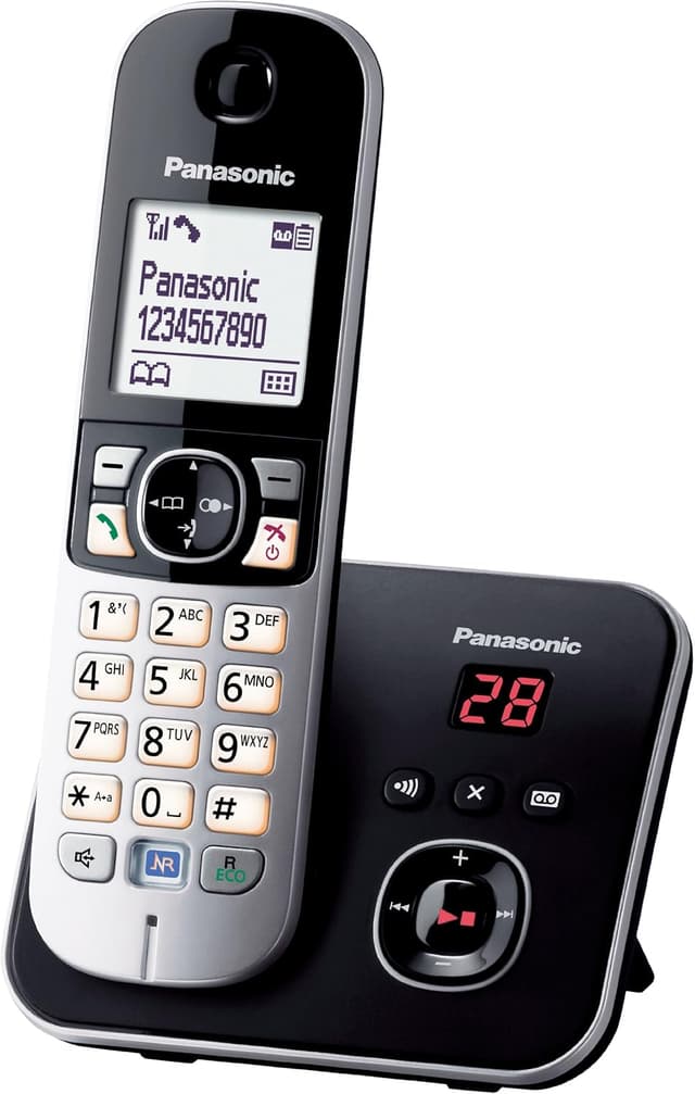 تلفن بیسیم Panasonic پاسخگودار مشکی مدل KX-TG6821 تلفن بیسیم Panasonic پاسخگودار مشکی مدل KX-TG6821
