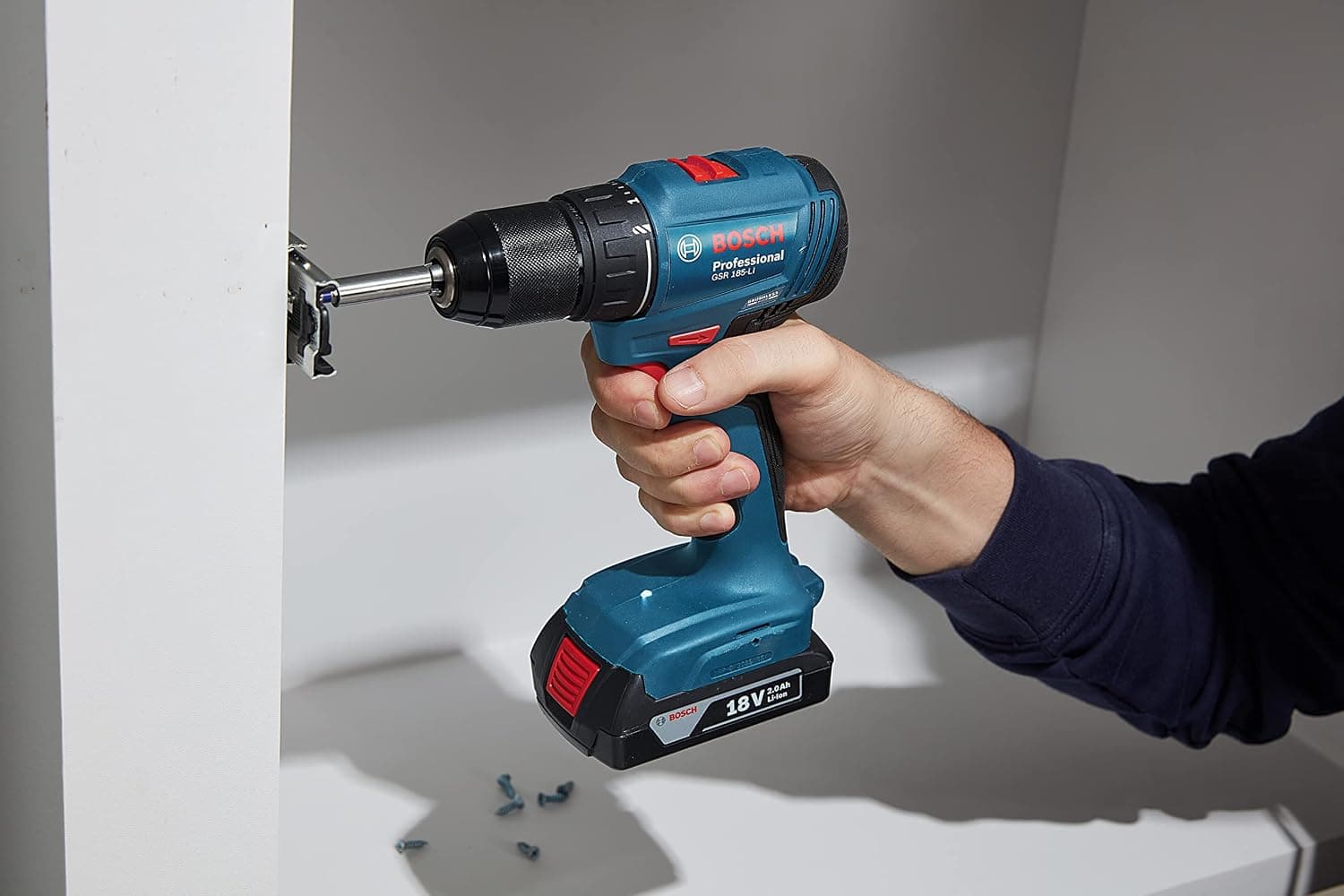 دریل پیچگوشتی شارژی BOSCH PROFESSIONAL مدل GSR 185-LI دریل پیچگوشتی شارژی BOSCH PROFESSIONAL مدل GSR 185-LI