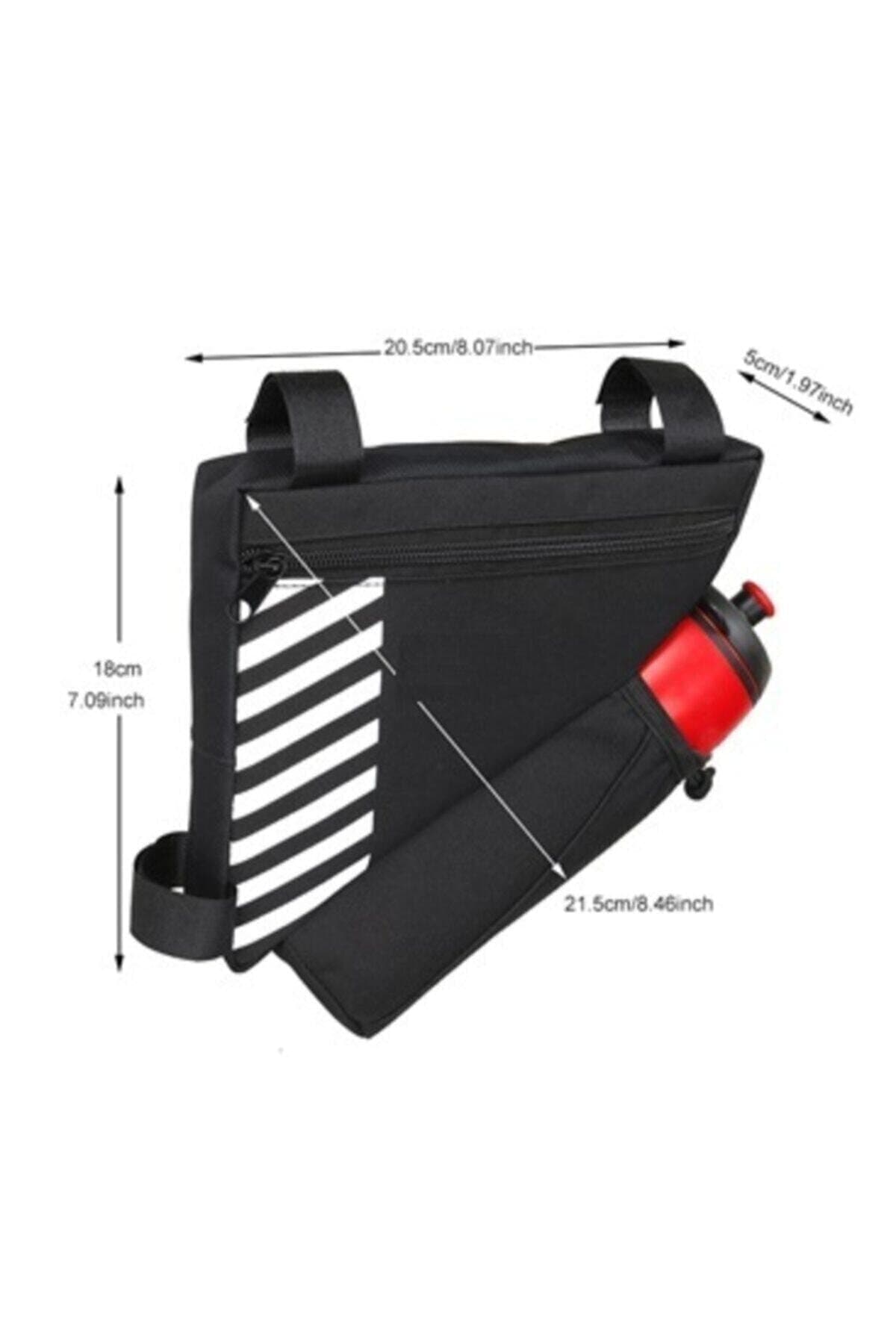 کیف سهگوش دوچرخه ROBESBON ضدآب با محفظه قمقمه کیف سهگوش دوچرخه ROBESBON ضدآب با محفظه قمقمه