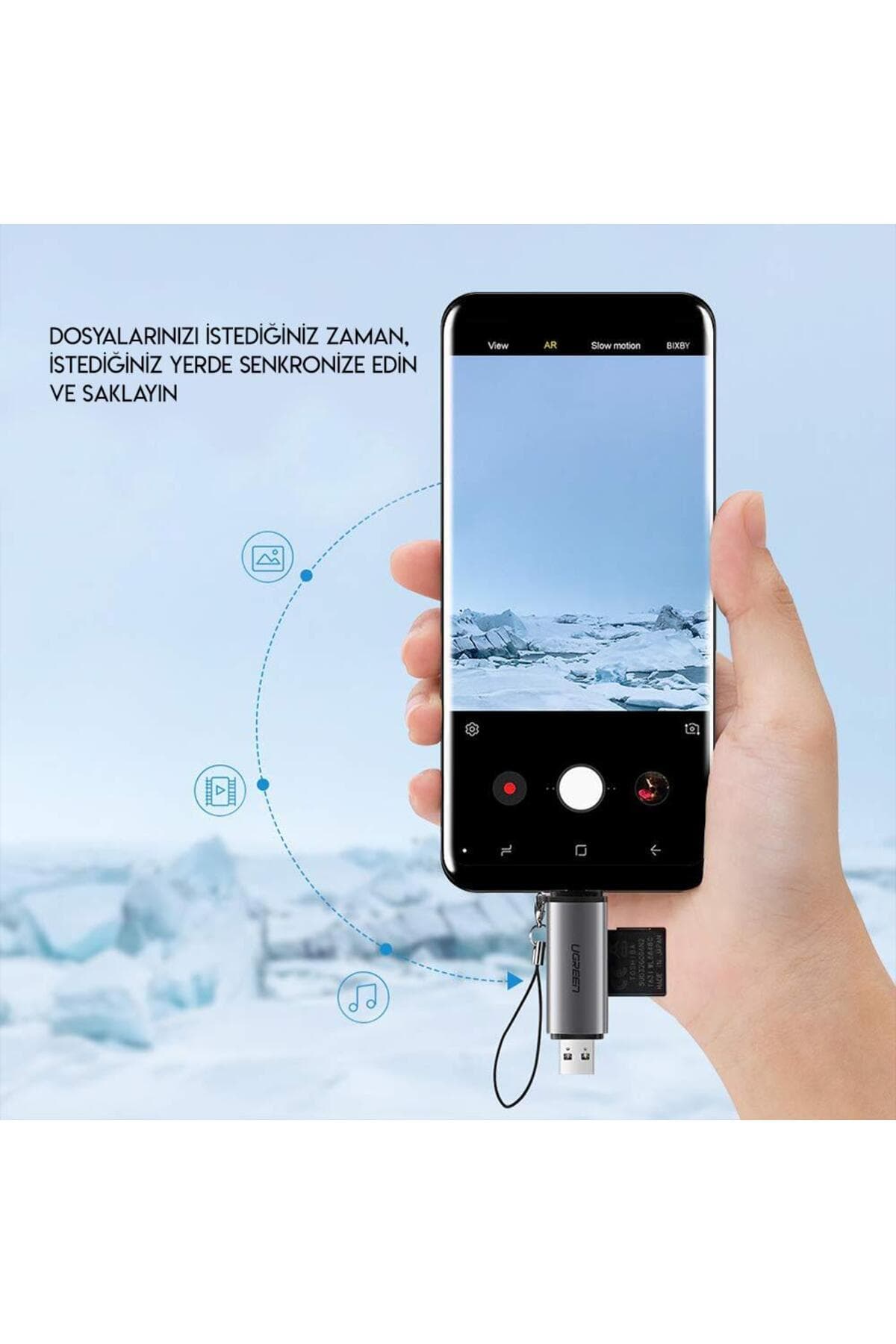 کارتخوان چندکاره Ugreen با Type-c و USB 3.0 کارتخوان چندکاره Ugreen با Type-c و USB 3.0
